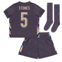 Camisa de time de futebol Inglaterra John Stones #5 Replicas 2º Equipamento Infantil Europeu 2024 Manga Curta (+ Calças curtas)